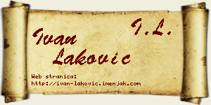 Ivan Laković vizit kartica